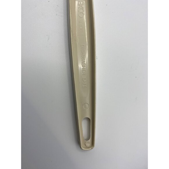 Vintage Ekco USA Beige Slotted Serving Spoon Dishwasher Safe Durable Plastic Kit - Picture 7 of 8
